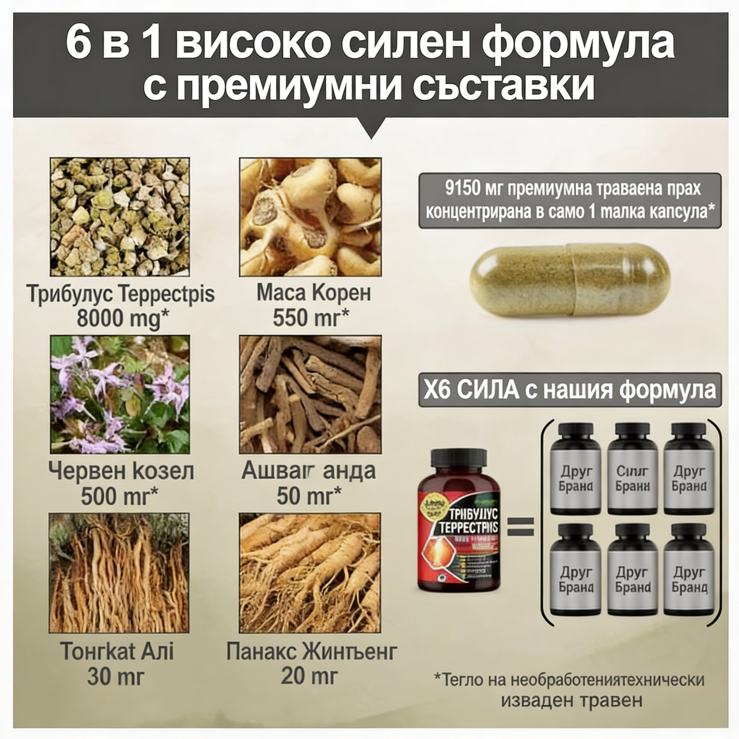 Sotalix Tribulus Terrestris – 120 капсули