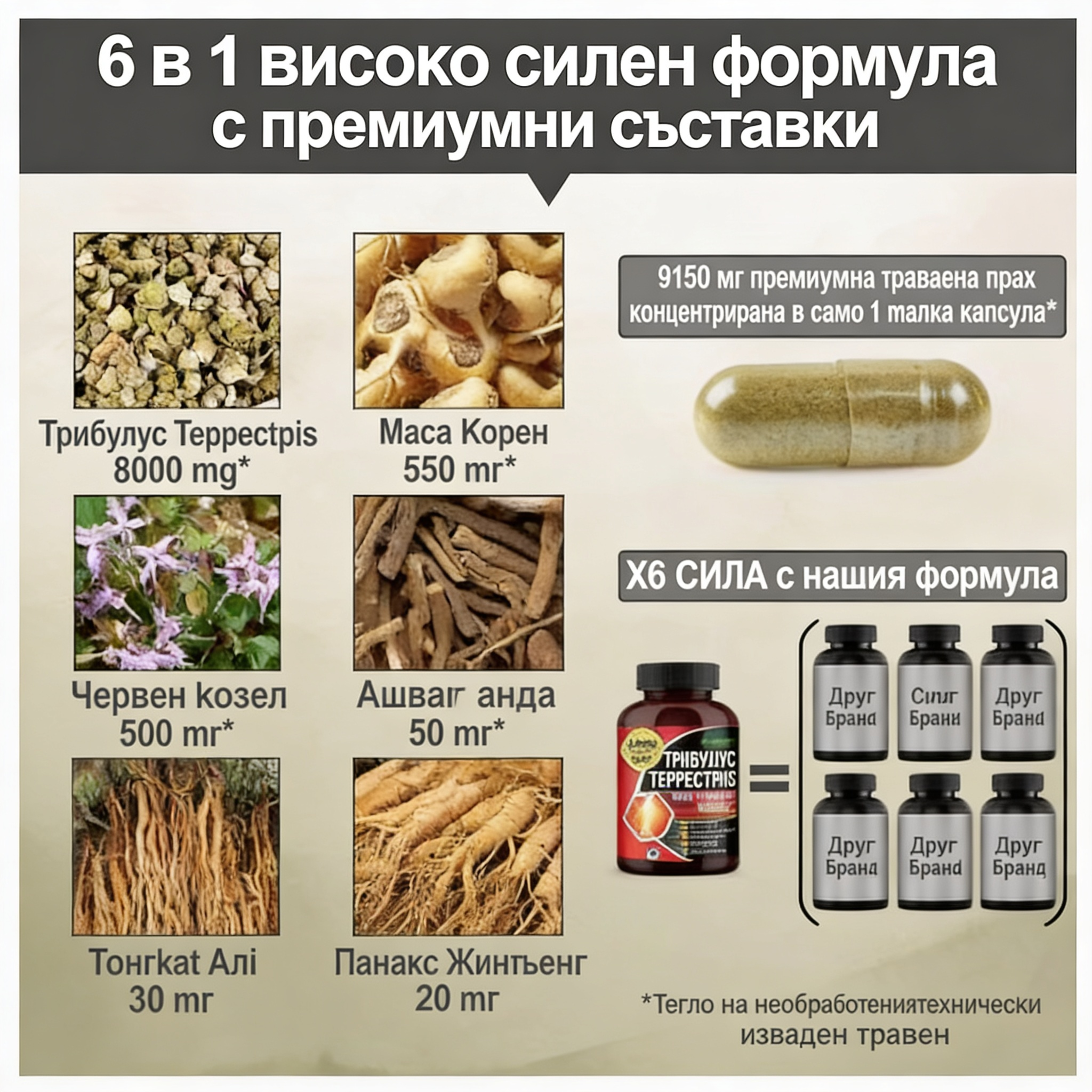 Sotalix Tribulus Terrestris – 120 капсули